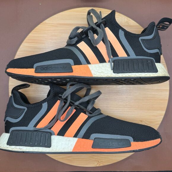 adidas Black and Orange Athletic Shoes - Picture 3 of 10